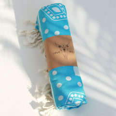 Hammam towel blue