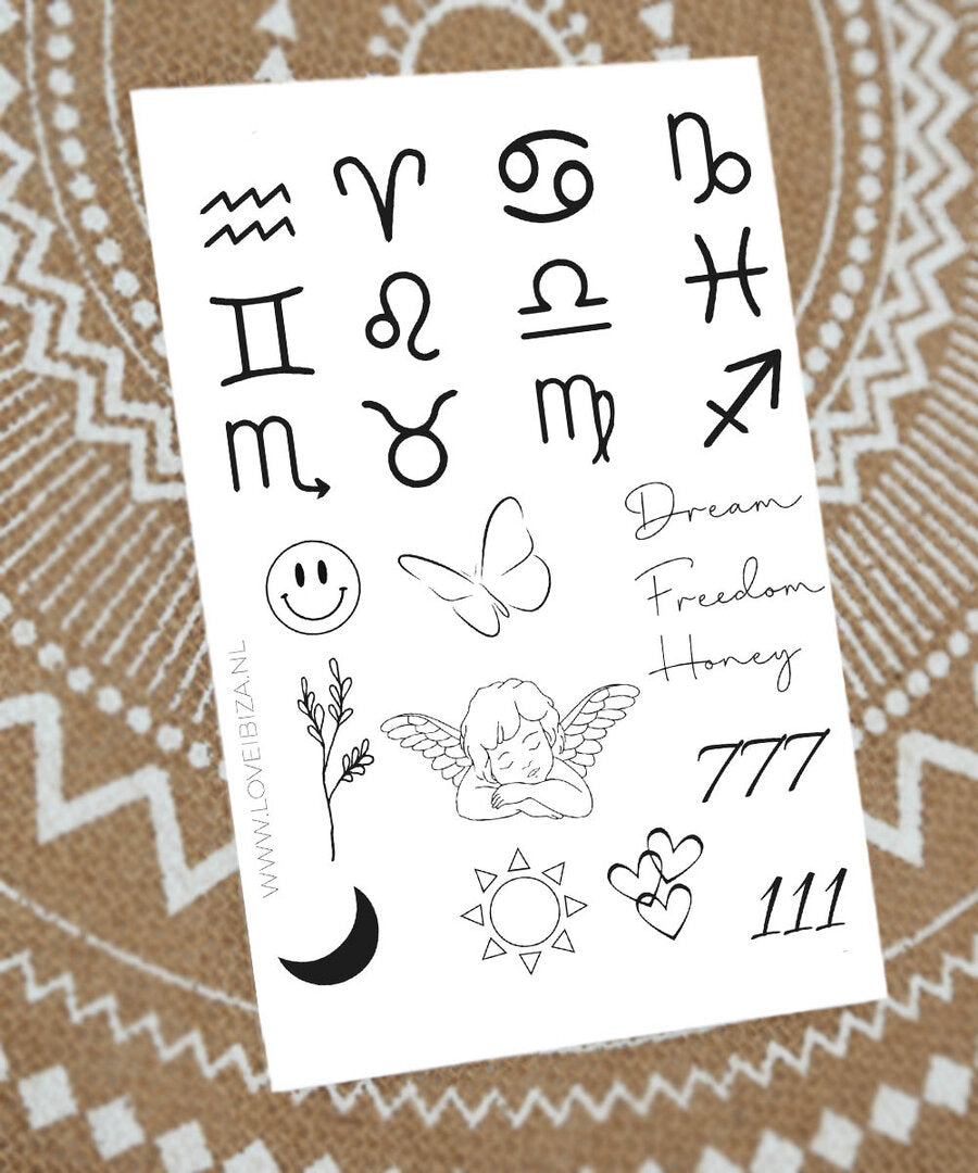 Temporary tattoos by Love Ibiza No. 3 