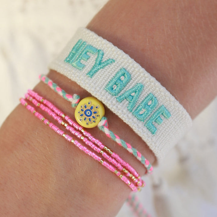 Miyuki armband summer Rosa