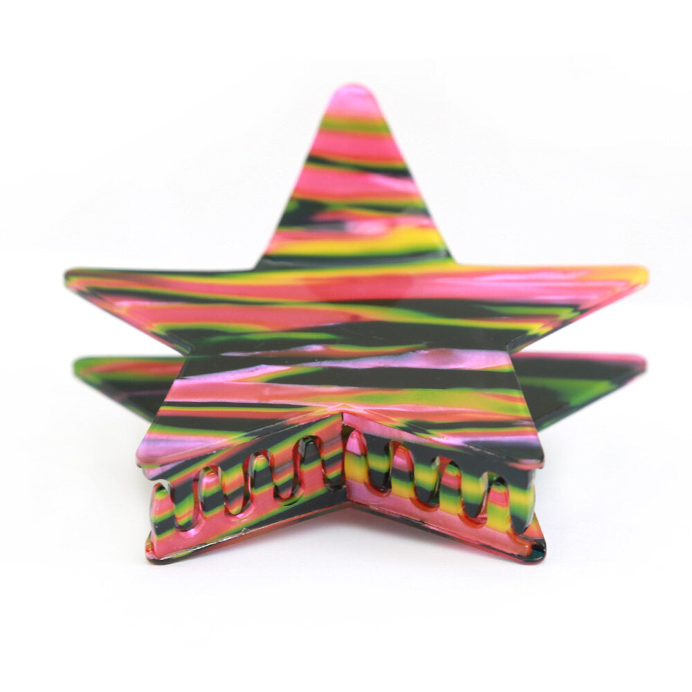 Hair claw colorful star