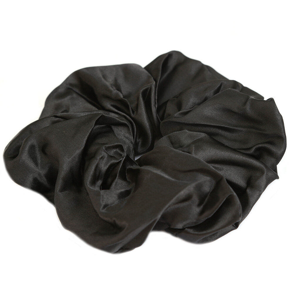 Scrunchie large satin black