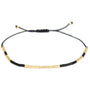 Miyuki armband blue/grey gold