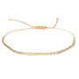 Miyuki bracelet grey gold