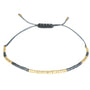 Miyuki armband black gold