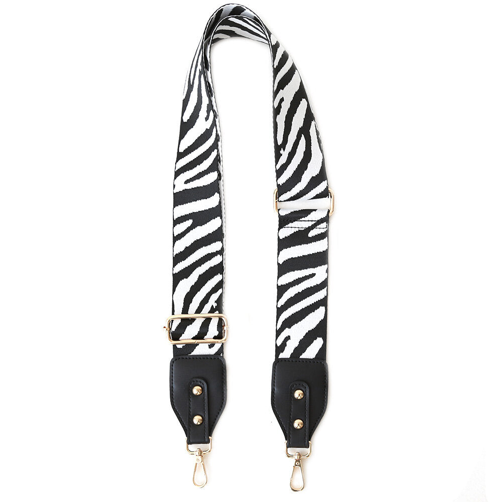Bag strap zebra white