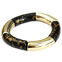 Armband penne brown gold flakes